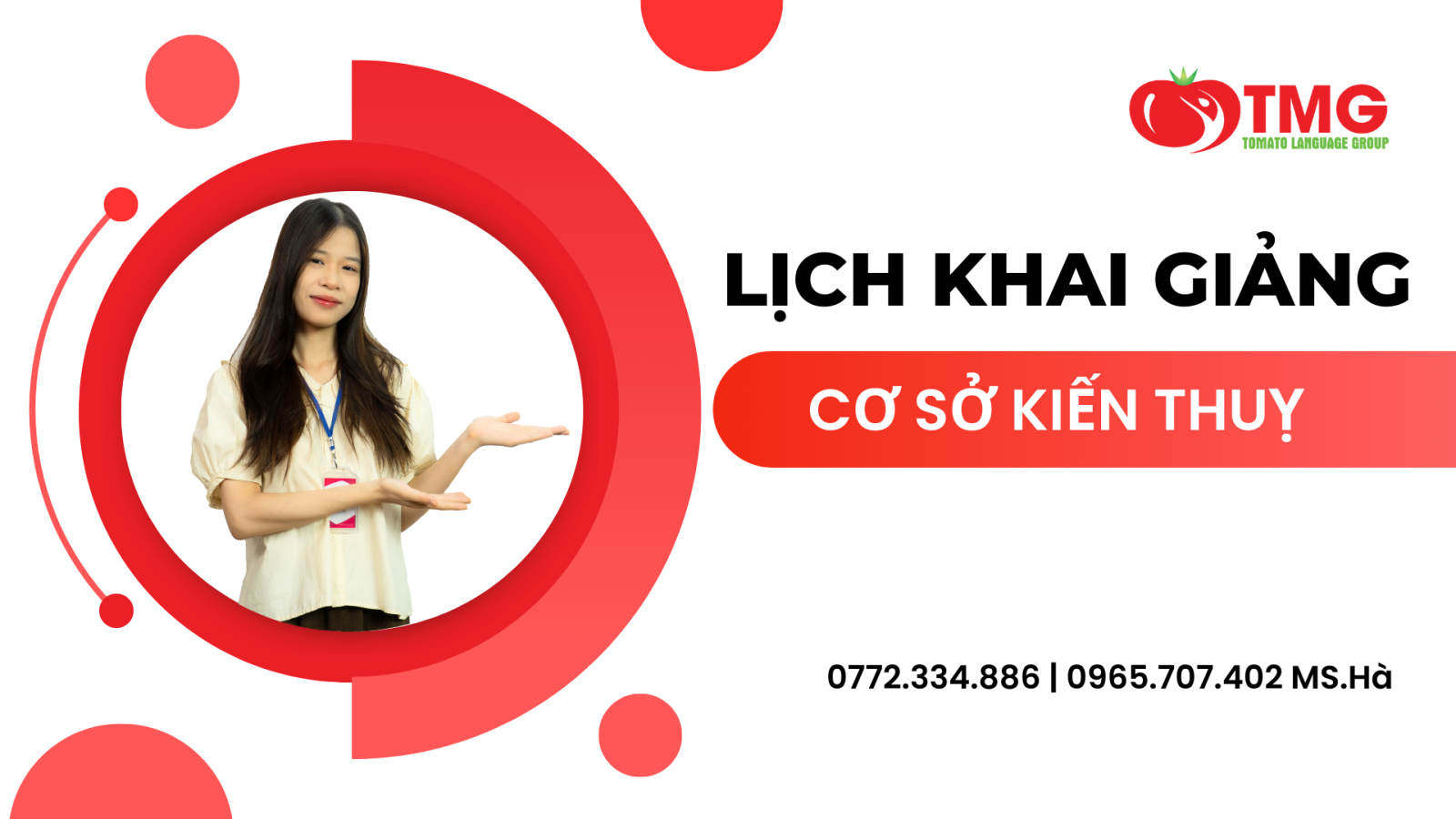 LỊCH KHAI GIẢNG THÁNG 6/2024 CỦA TOMATO CƠ SỞ KIẾN THỤY