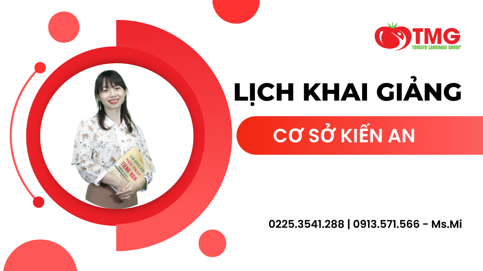 LỊCH KHAI GIẢNG THÁNG 6/2024 CỦA TOMATO CƠ SỞ KIẾN AN
