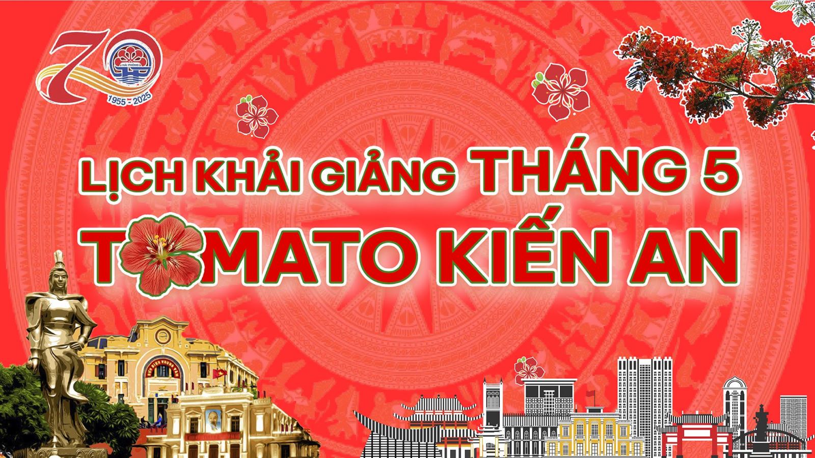 LỊCH KHAI GIẢNG THÁNG 5/2025 CỦA TOMATO CƠ SỞ KIẾN AN