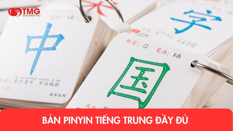 Bản Pinyin tiếng Trung đầy đủ - Hướng dẫn cách đọc chi tiết
