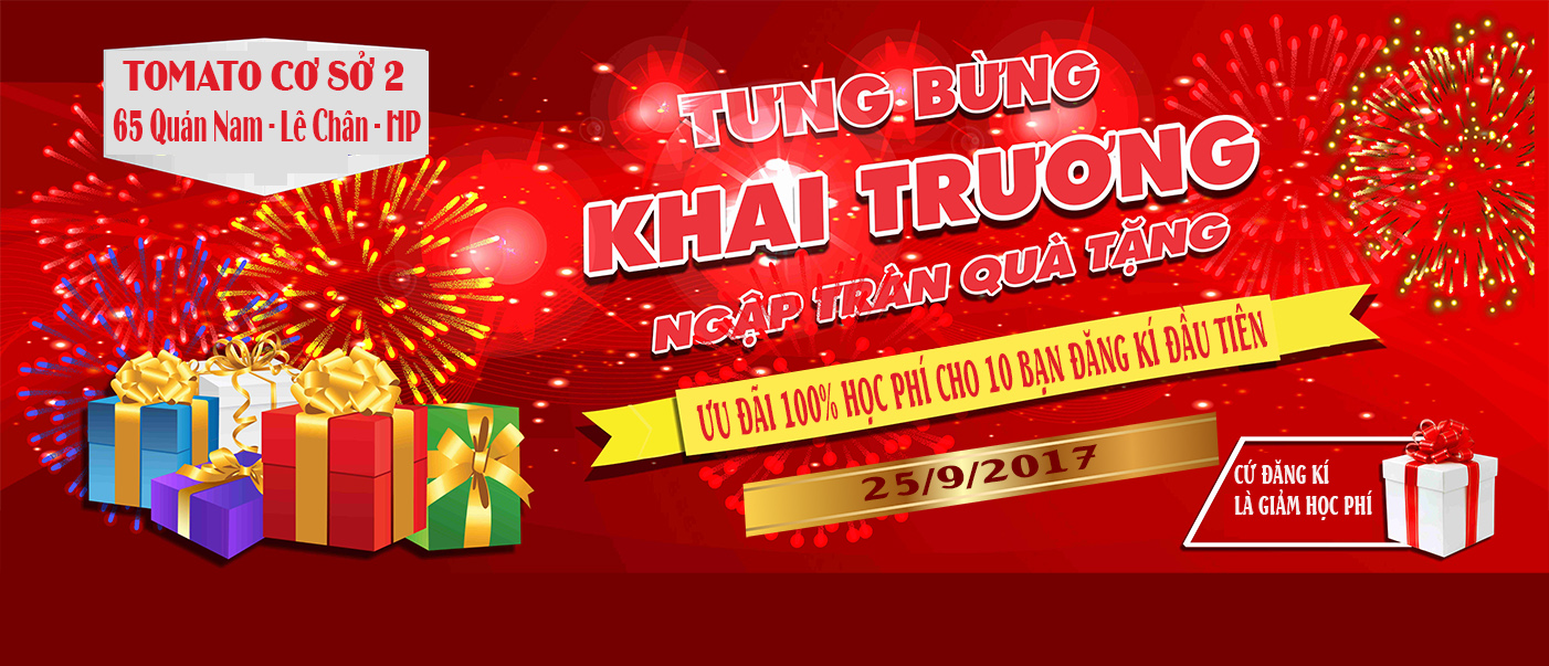Khai trương cơ sở 2 - Trung tâm Ngoại Ngữ Tomato tại Hải Phòng
