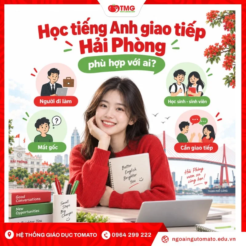 Học tiếng Anh giao tiếp Hải Phòng phù hợp với ai?