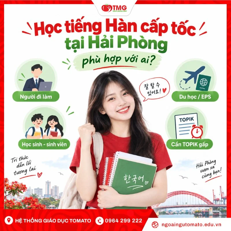 Học tiếng Hàn cấp tốc tại Hải Phòng phù hợp với ai?