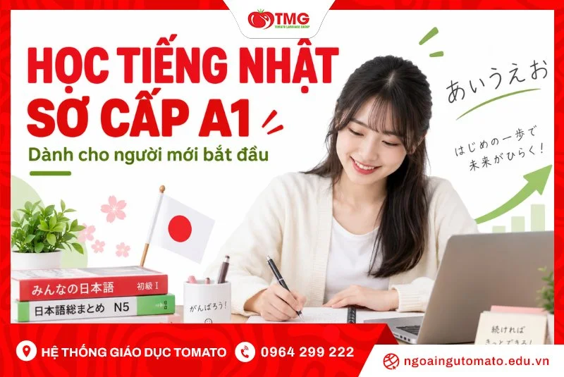 Học tiếng Nhật sơ cấp A1 dành cho người mới bắt đầu