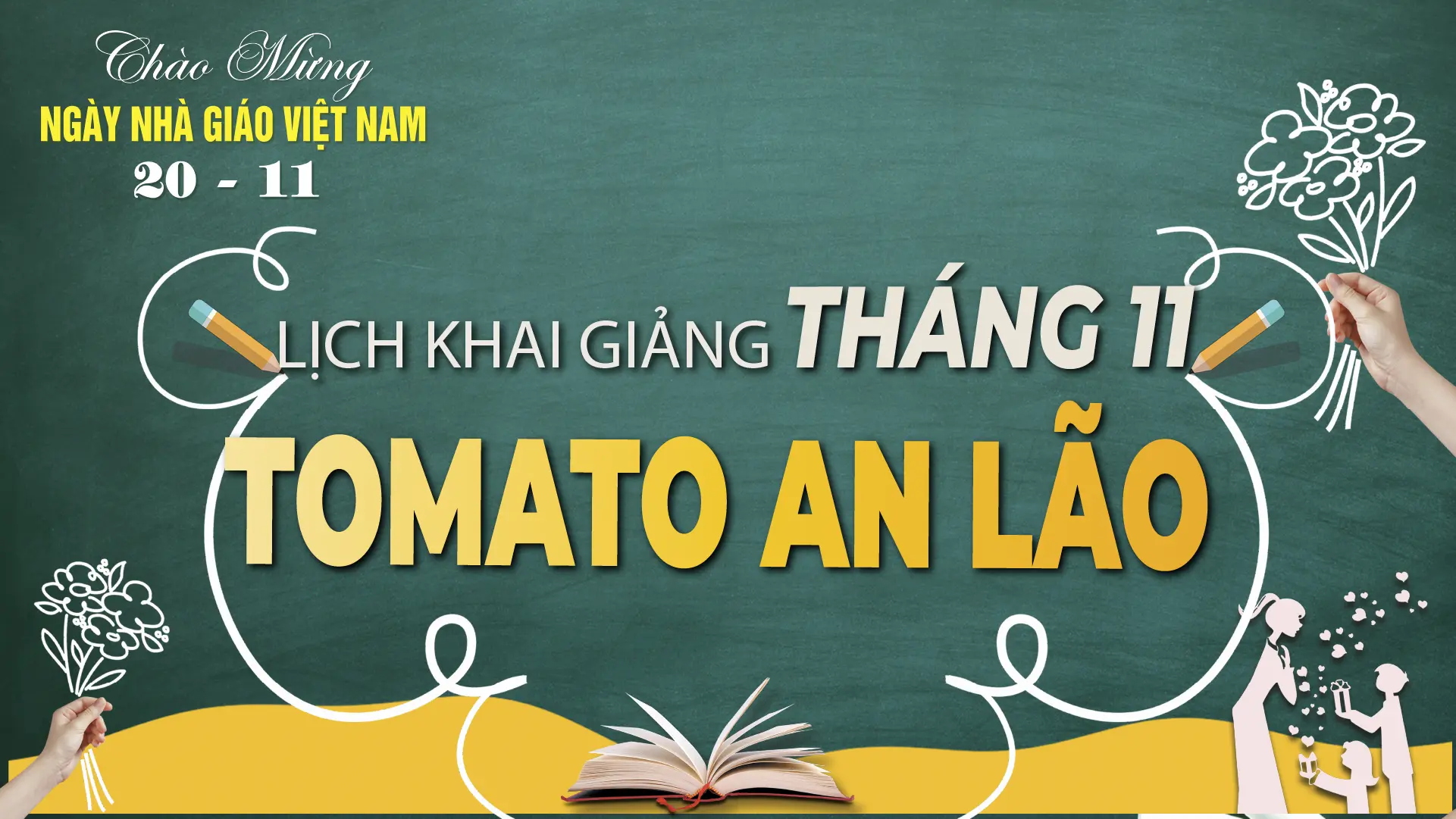 LỊCH KHAI GIẢNG THÁNG 11/2025 CỦA TOMATO CƠ SỞ AN LÃO