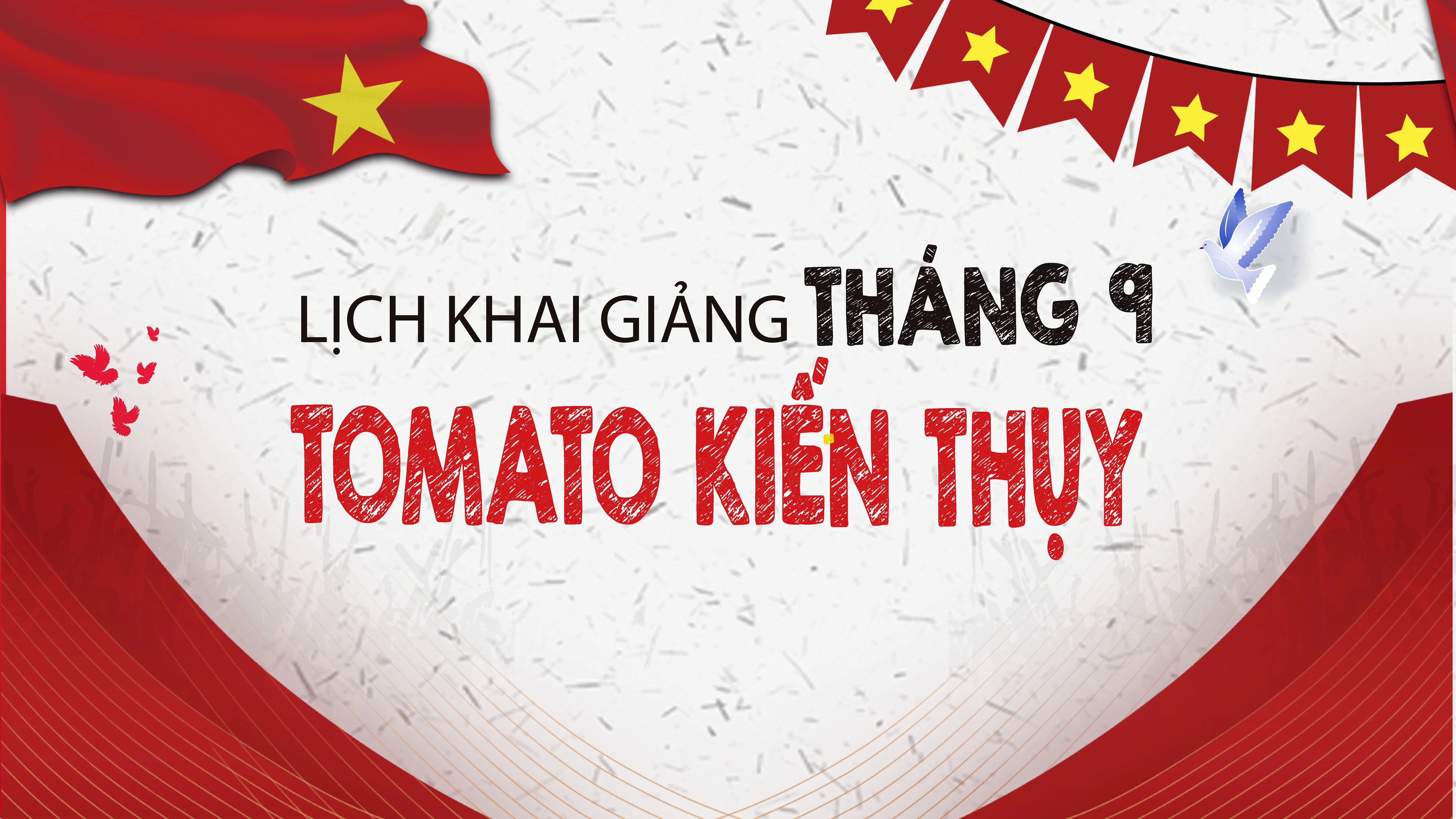 LỊCH KHAI GIẢNG THÁNG 9/2025 CỦA TOMATO CƠ SỞ KIẾN THỤY