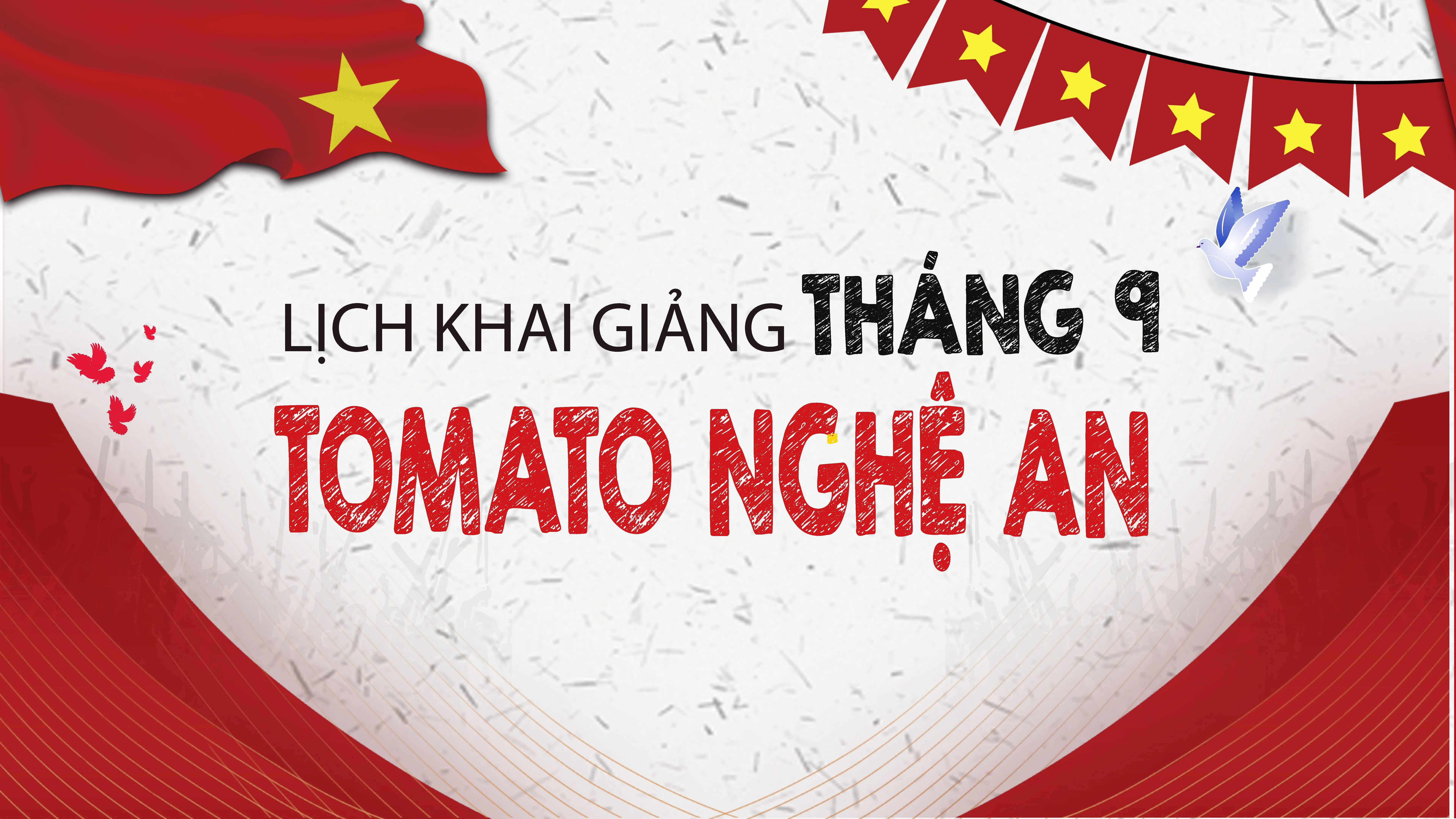 LỊCH KHAI GIẢNG THÁNG 9/2025 CỦA TOMATO CƠ SỞ NGHỆ AN