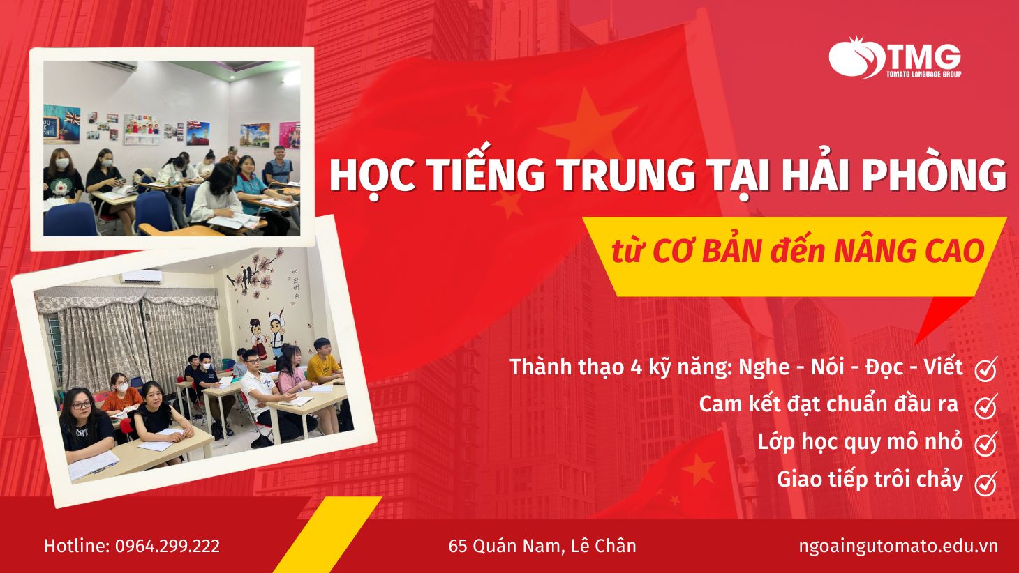 Lớp học tiếng Trung tại Hải Phòng 