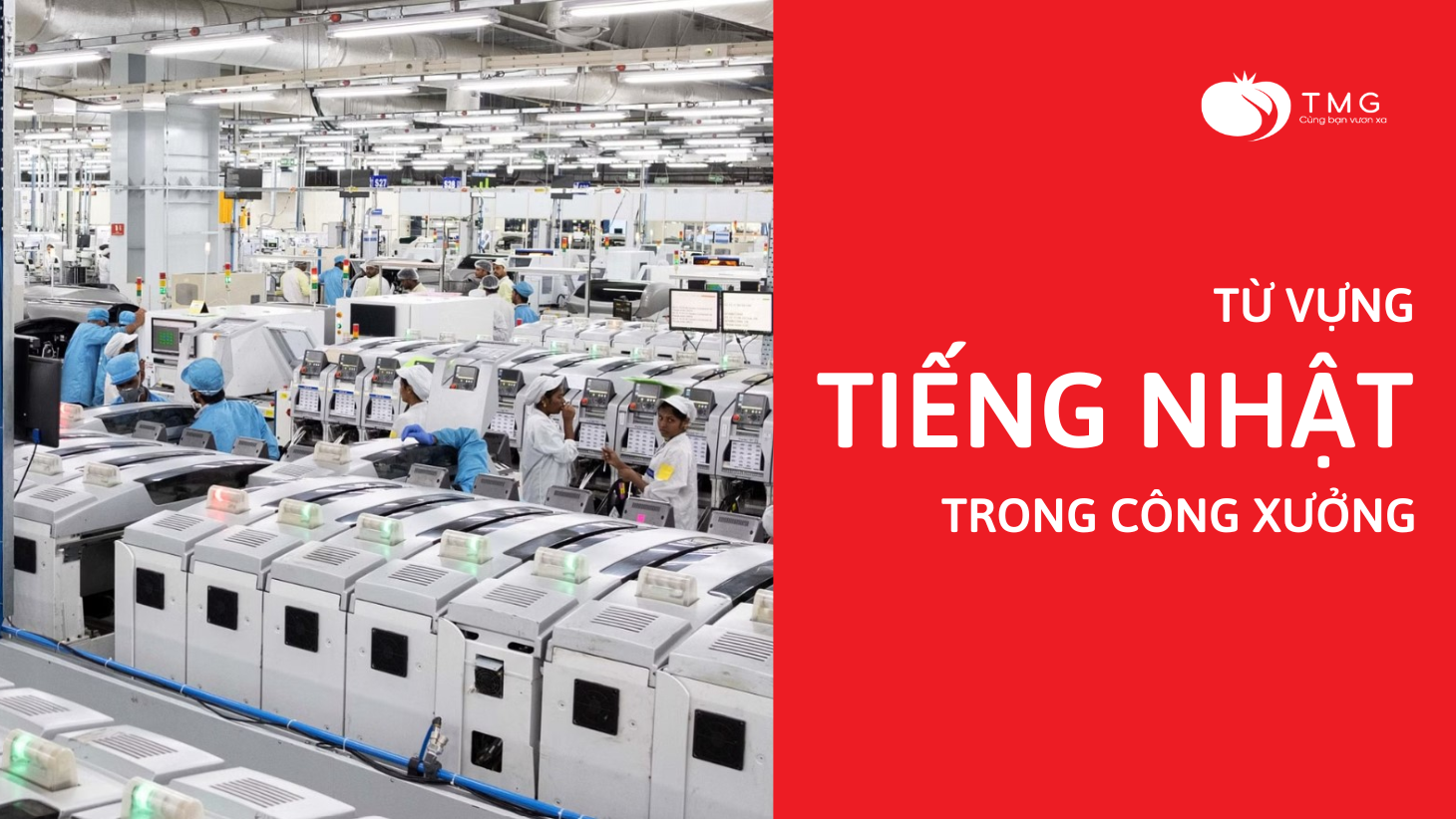 100 Từ vựng tiếng Nhật trong công xưởng và mẫu câu giao tiếp tiếng Nhật trong công xưởng mới nhất