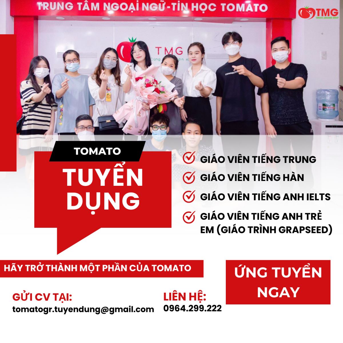 Tuyển dụng giáo viên tiếng Trung tại Hải Phòng lương cao