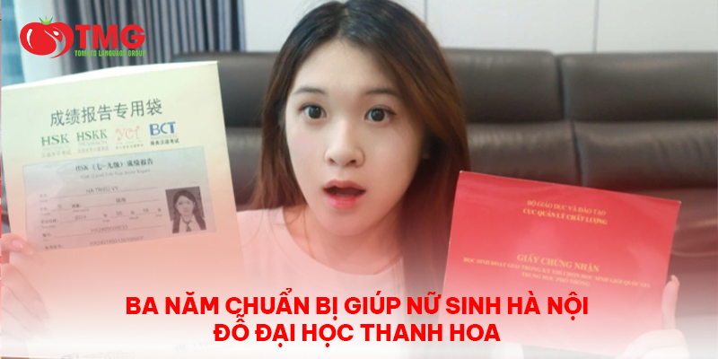 BA NĂM CHUẨN BỊ GIÚP NỮ SINH HÀ NỘI ĐỖ ĐẠI HỌC THANH HOA