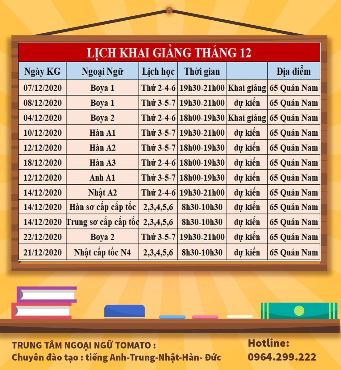 Học ngoại ngữ tháng 12 - Nhóm càng đông ưu đãi càng lớn