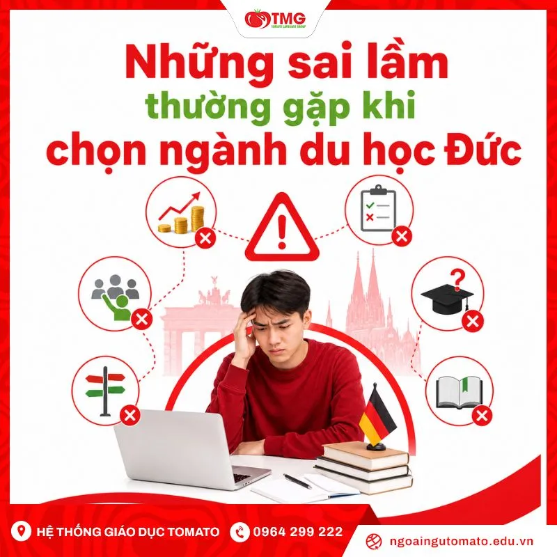Những sai lầm thường gặp khi chọn ngành du học Đức