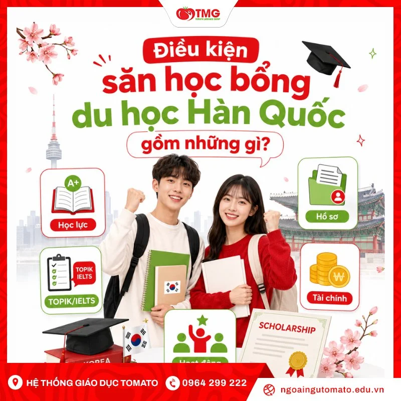 Điều kiện săn học bổng du học Hàn Quốc gồm những gì?