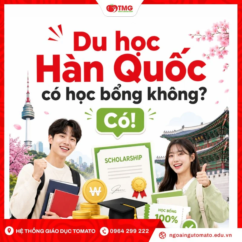 Du học Hàn Quốc có học bổng không?
