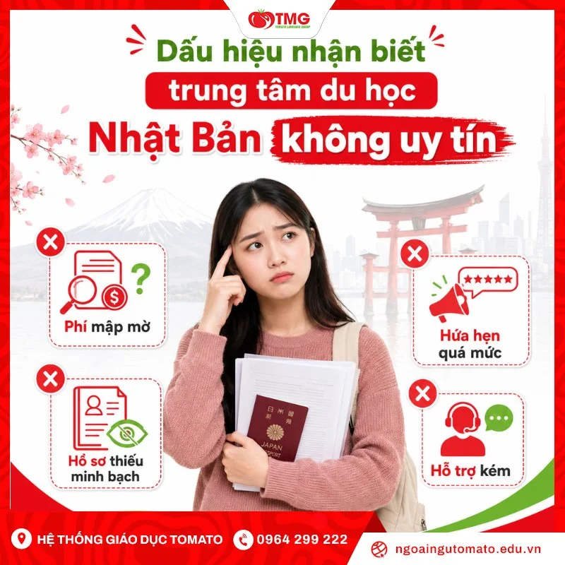 Dấu hiệu nhận biết trung tâm du học Nhật Bản không uy tín