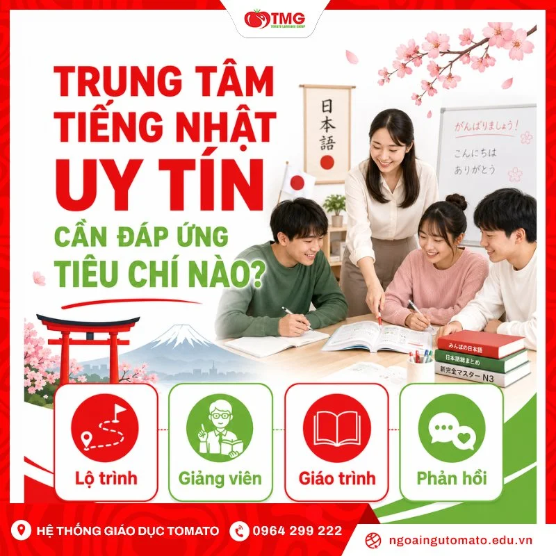 Trung tâm tiếng Nhật uy tín cần đáp ứng những tiêu chí nào?