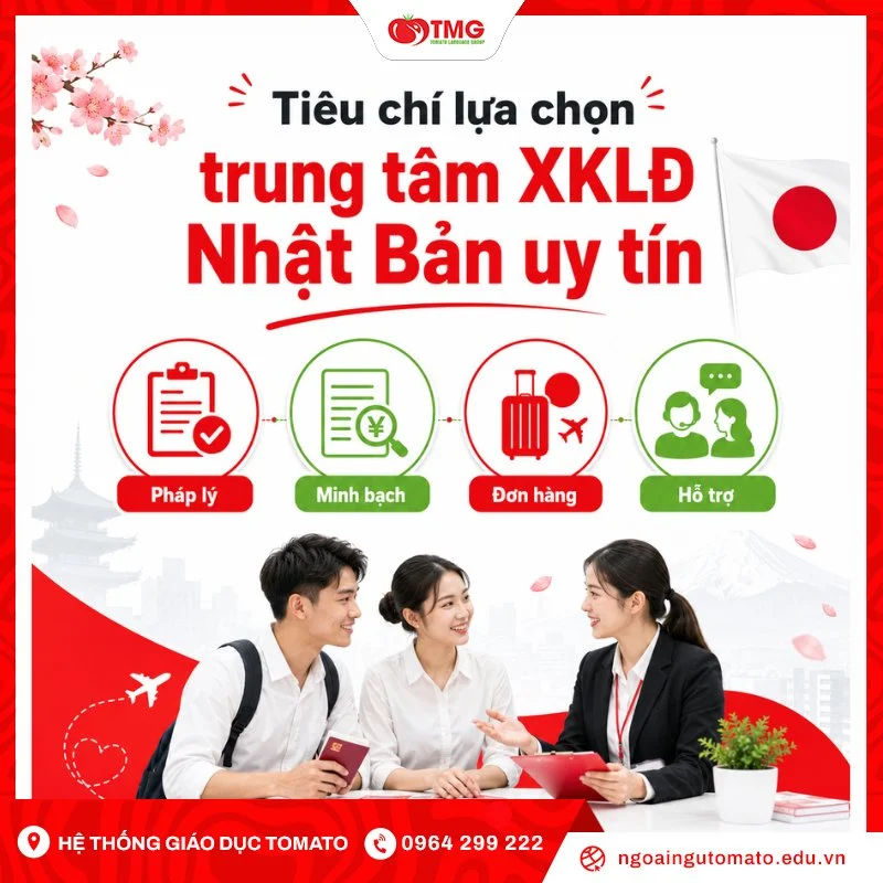 Tiêu chí lựa chọn trung tâm XKLĐ Nhật Bản uy tín