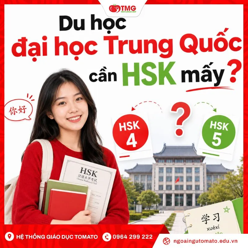 Du học đại học Trung Quốc cần HSK mấy?