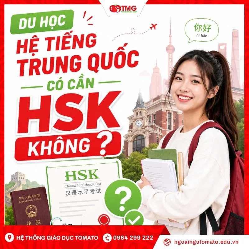 Du học hệ tiếng Trung Quốc có cần HSK không?