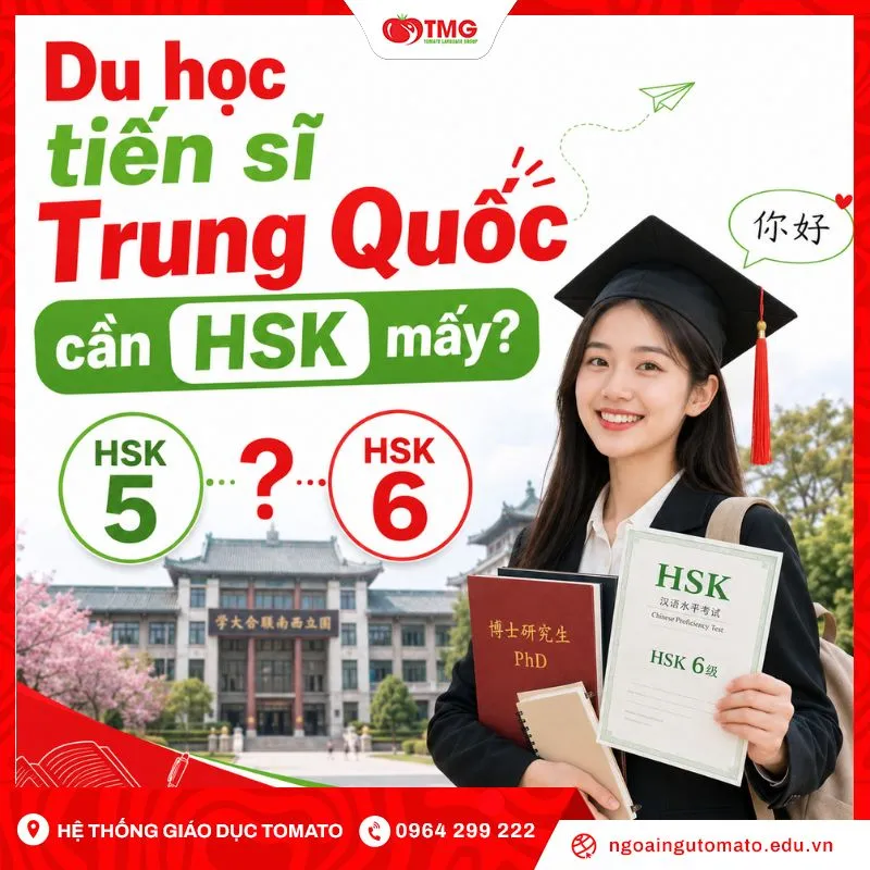 Du học tiến sĩ Trung Quốc cần HSK mấy?