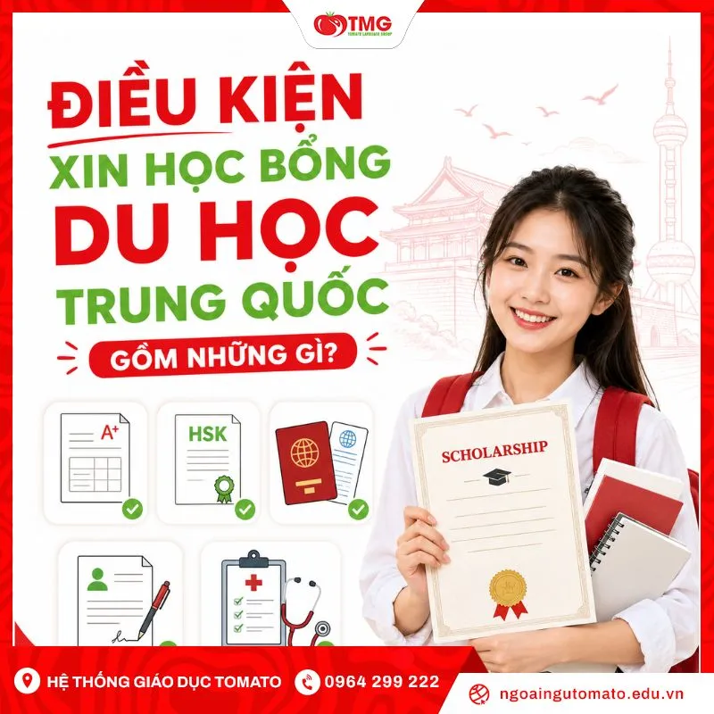 Điều kiện xin học bổng du học Trung Quốc gồm những gì?