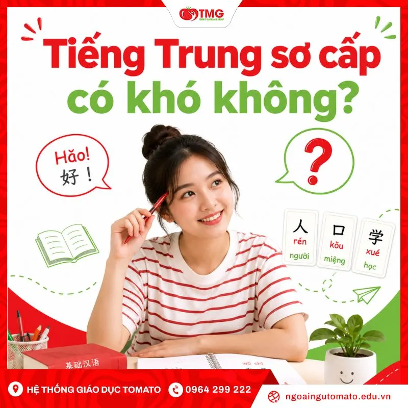 Tiếng Trung sơ cấp có khó không?