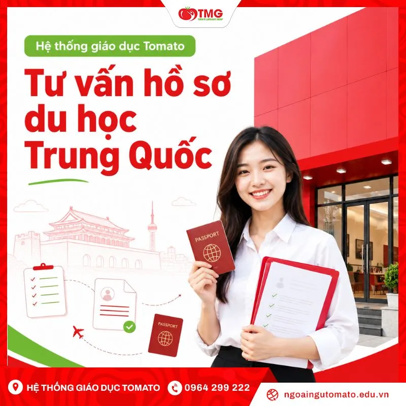 Hệ thống giáo dục Tomato tư vấn hồ sơ du học Trung Quốc