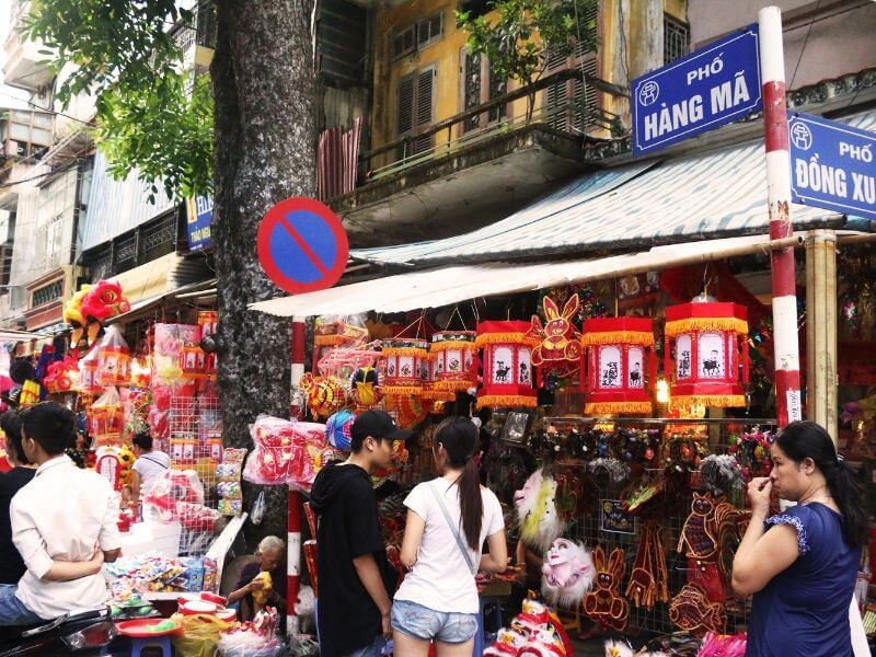 Tên gọi 36 phố cổ Hà Nội bằng tiếng Trung