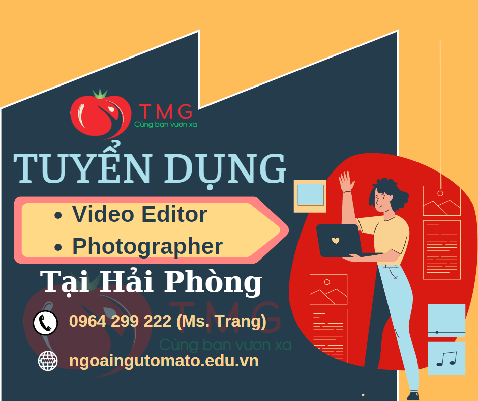 Tuyển dụng Nhân viên Quay phim, Chụp hình tại Hải Phòng 